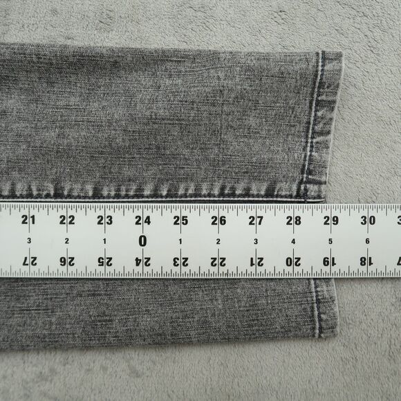 Chico's Platinum Jeans Womens US-12S Gray Mid-Rise Straight Slim Leg 29" Inseam - Picture 3 of 13